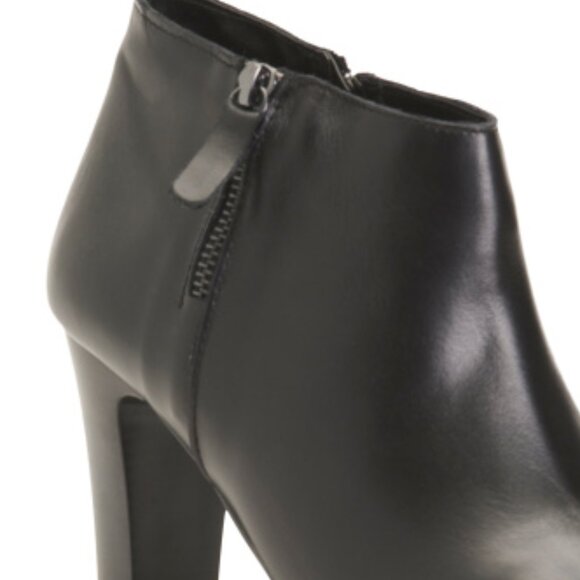 NEW  RIZZOLI Leather Heeled Ankle Booties With Lateral Zip black 269tn - Picture 3 of 5
